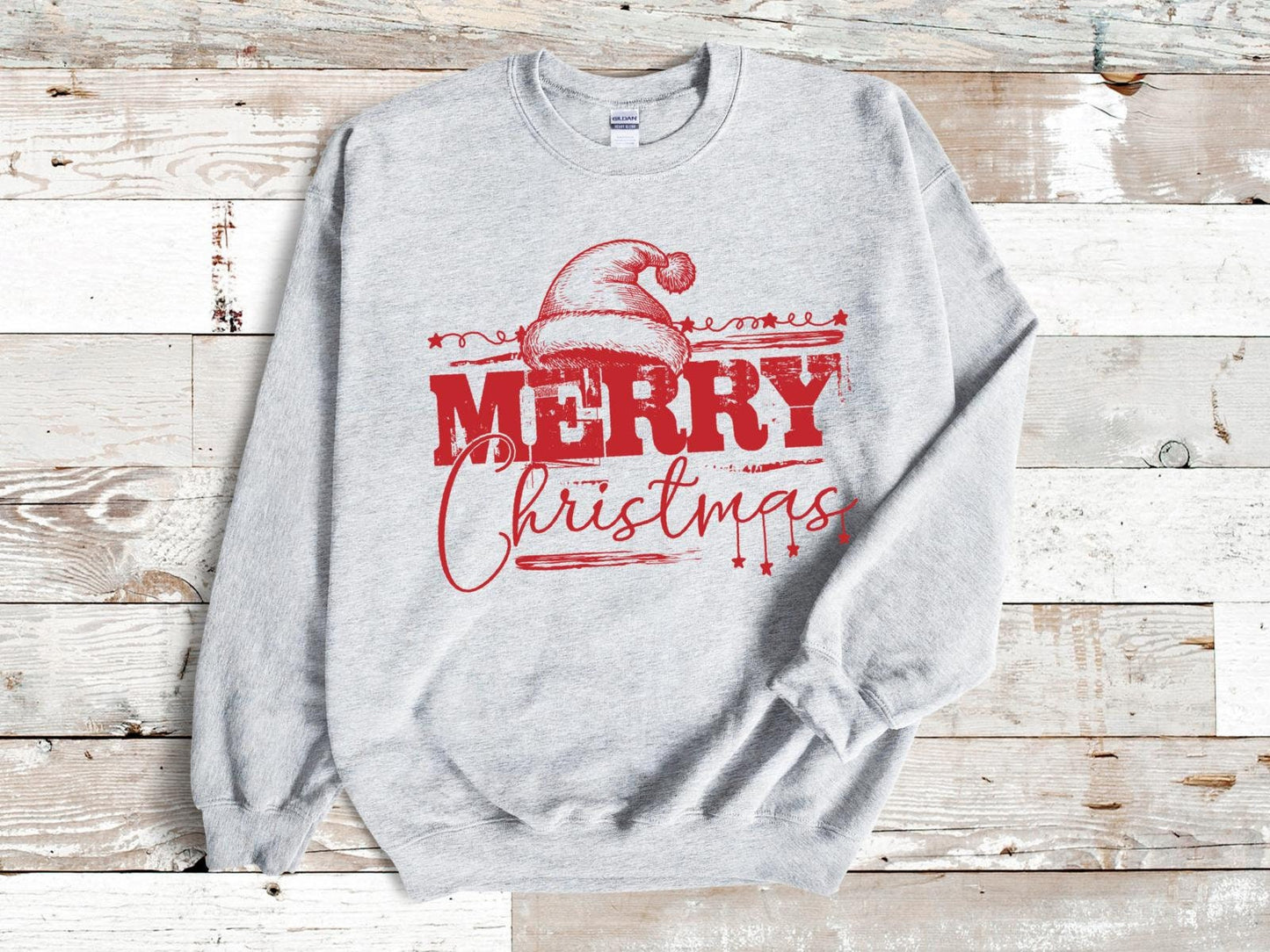 Merry Christmas Gildan Heavy Cotton Sweatshirt