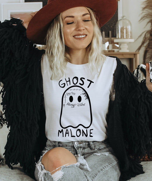 Ghost Malone Halloween Bella Canvas T-shirt