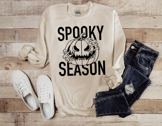 Spooky Season Pumpkin  Heavy Blend Sweatshirt