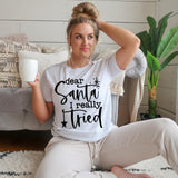 Dear Santa I Really Tried Christmas  Heavy Blend Sweatshirt