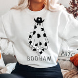 Boo Haw Cowboy Ghost Halloween  T-shirt or Sweatshirt