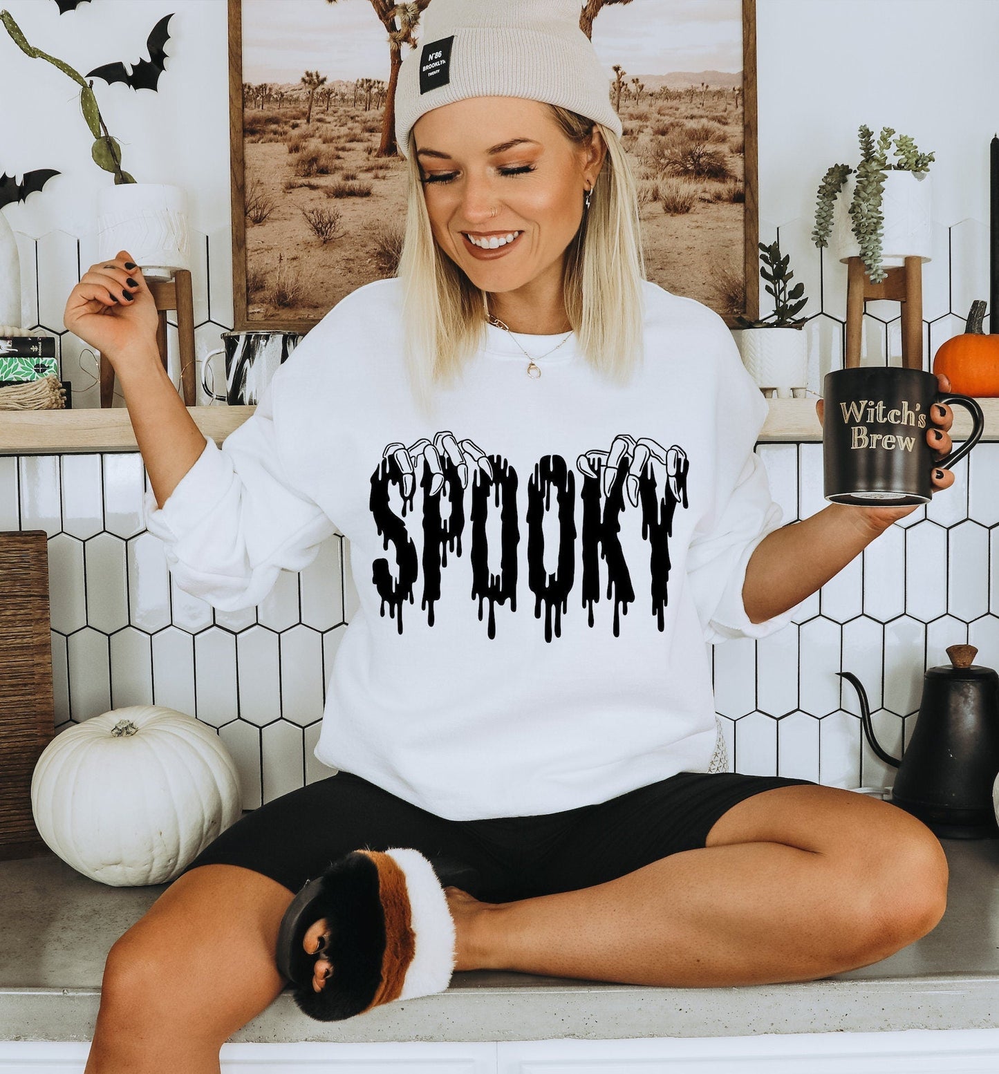 Spooky Skeleton Hands Gildan Softstyle Sweatshirt