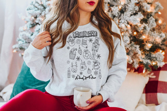 Christmas Doodle  Sweatshirt