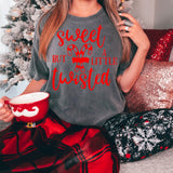 Sweet But a Little Twisted Christmas  Heavy Blend Sweatshirt