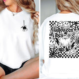 Halloween Vibes Checker Gildan Softstyle T-shirt