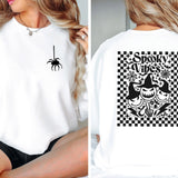 Spooky Vibes Checker Gildan Softstyle T-shirt