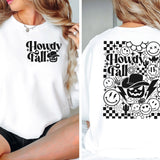 Howdy Fall Checker Gildan Softstyle T-shirt