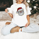 Christmas GLITTER Santa Gildan Sweathshirt
