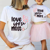 Mama Mini Love you More Most Bella Canvas T-shirt