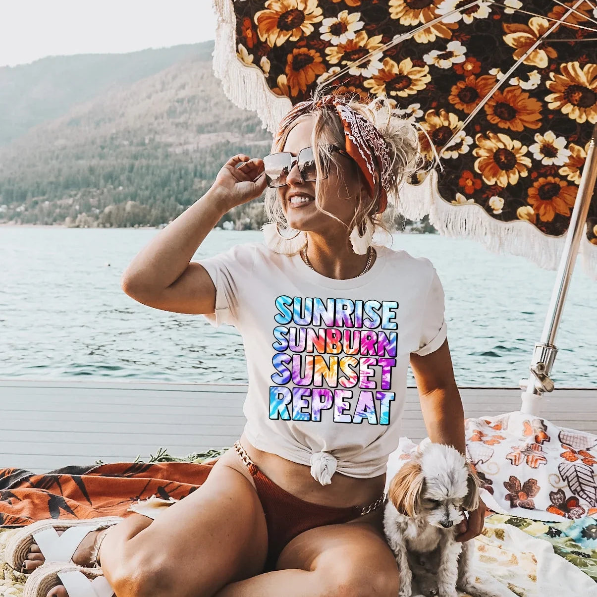 Sunrise Sunburn Sunset Repeat Comfort Colors T-Shirt