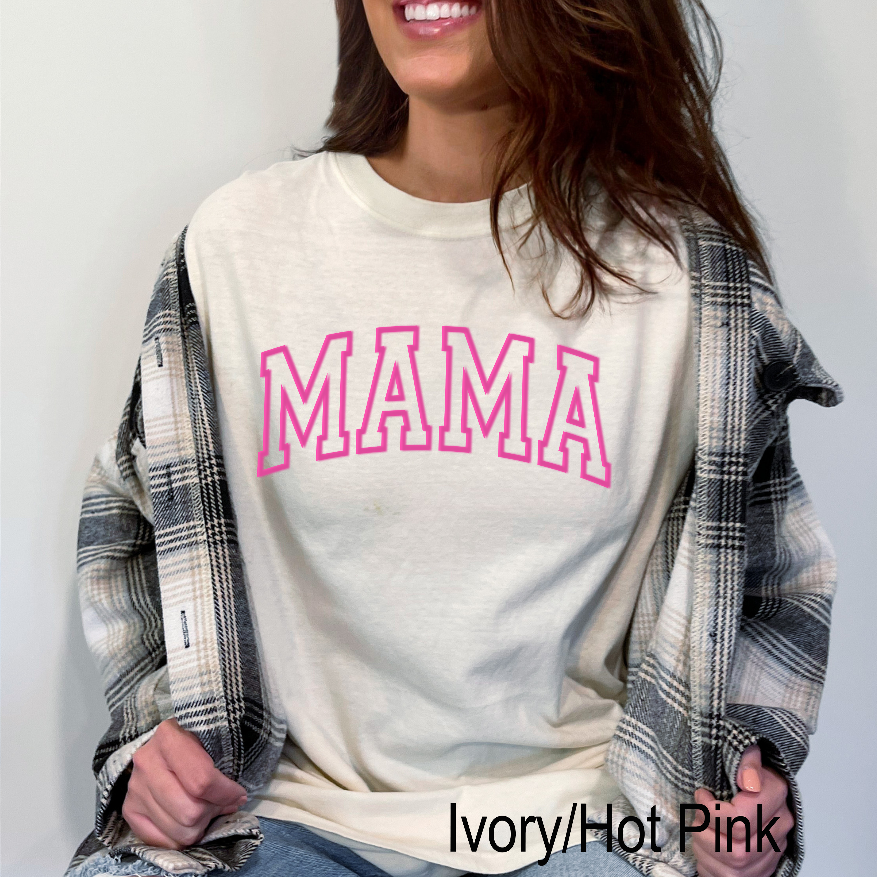 PUFF Mama Comfort Colors Ivory T-Shirt