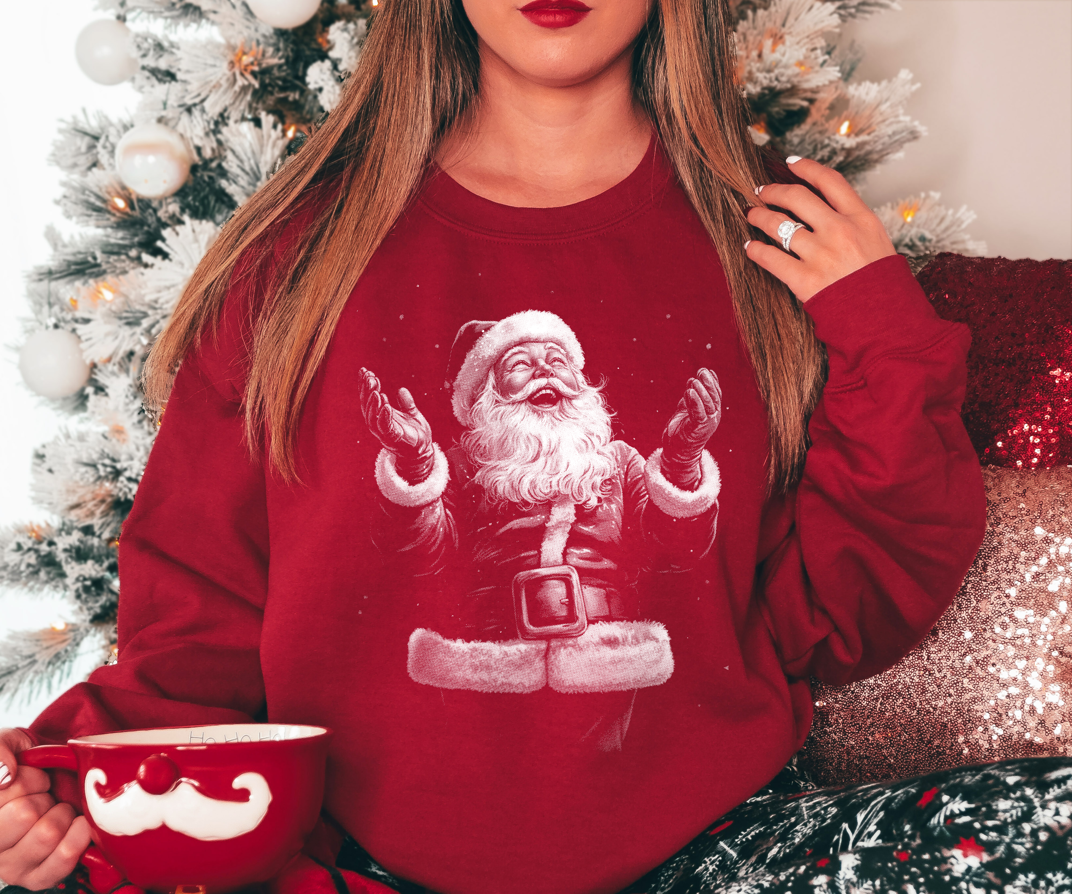 Joy Santa T-shirt or Sweatshirt