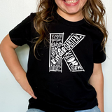 Back To School Kids Grade Typography T-Shirt