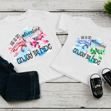 Life is an Adventure Enjoy the Ride Airplane Bella Canvas Kids T-Shirt