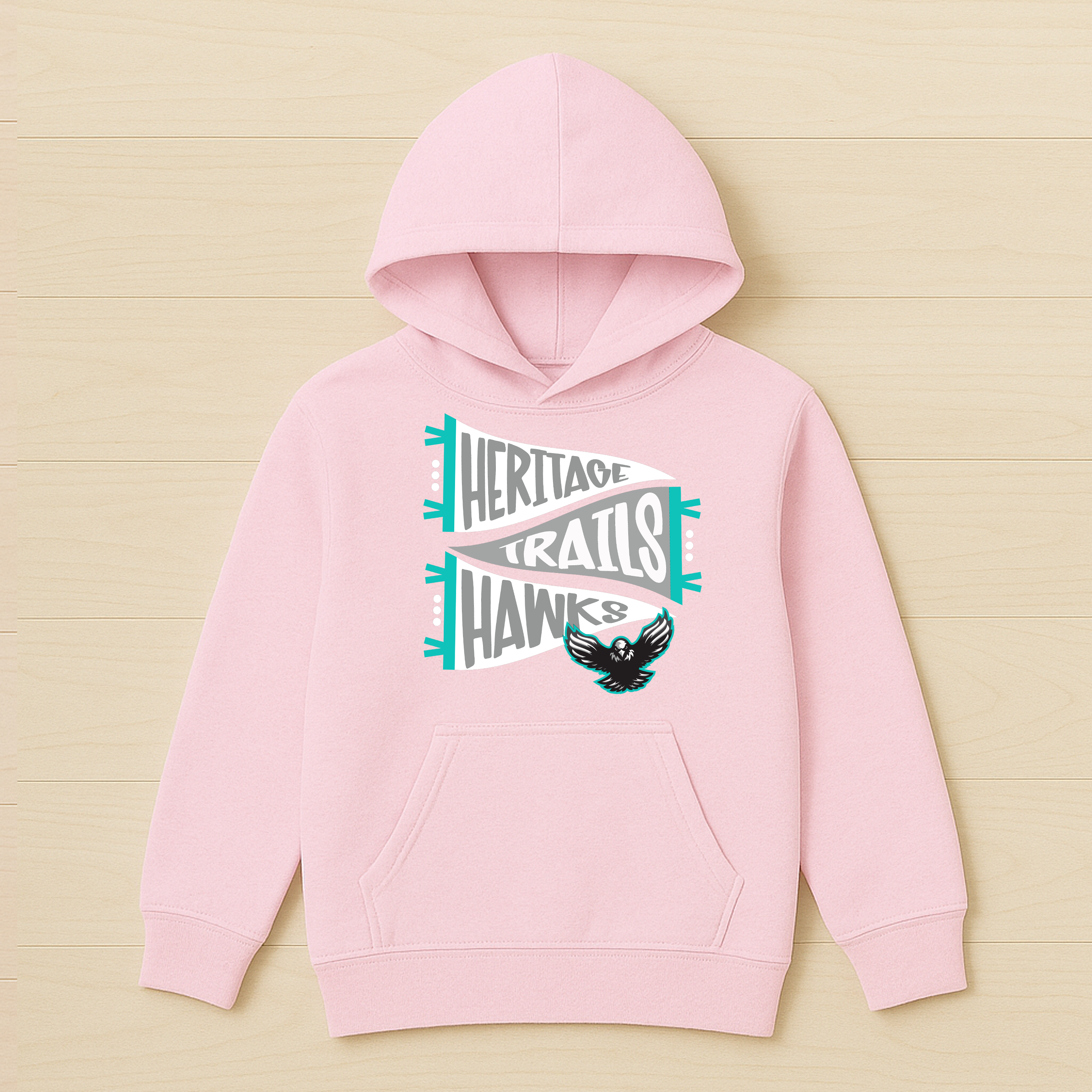 Heritage Trails Hawks Pennant Youth Hoodie