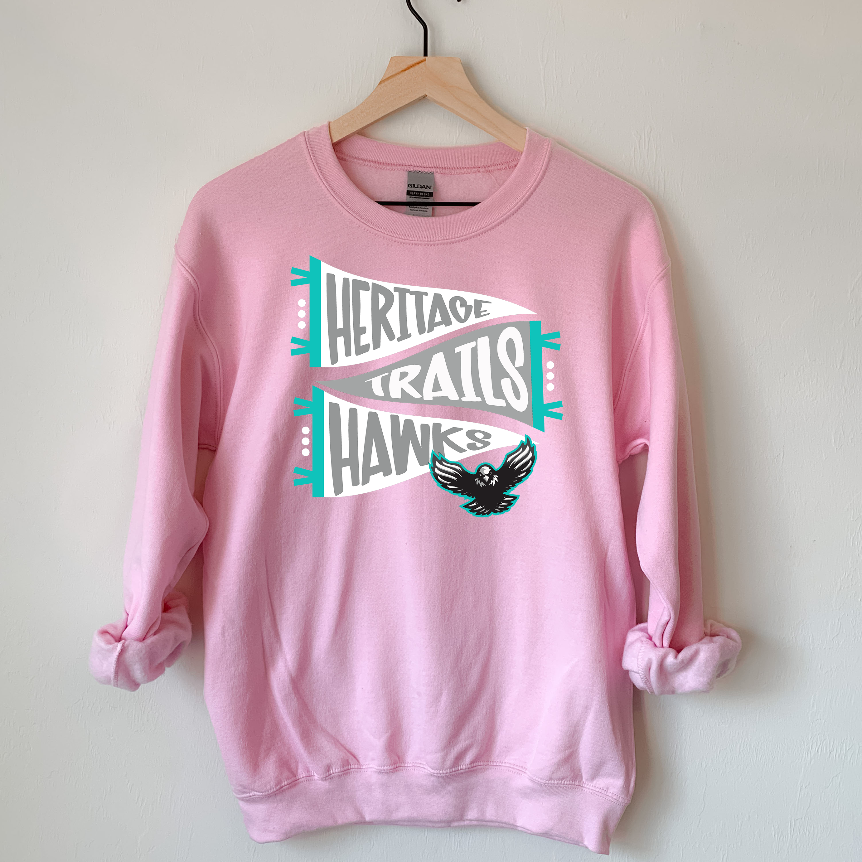 Heritage Trails Hawks Pennant Adult Sweatshirt