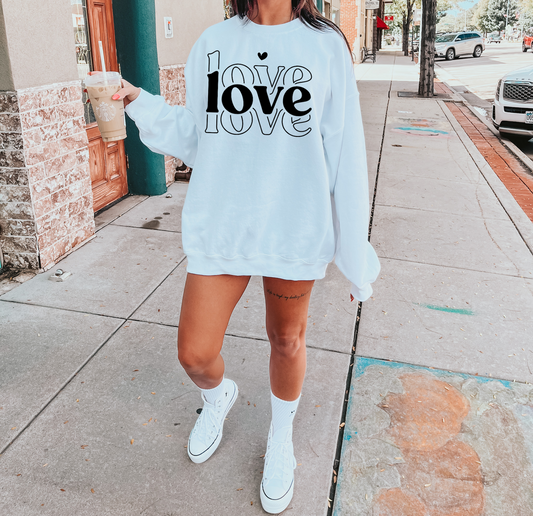 Love  Heavy Cotton Sweatshirt