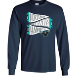 Heritage Trails Hawks Pennant Adult Long Sleeve TShirt
