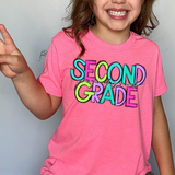 Neon Doodle Back To School Kids T-Shirt