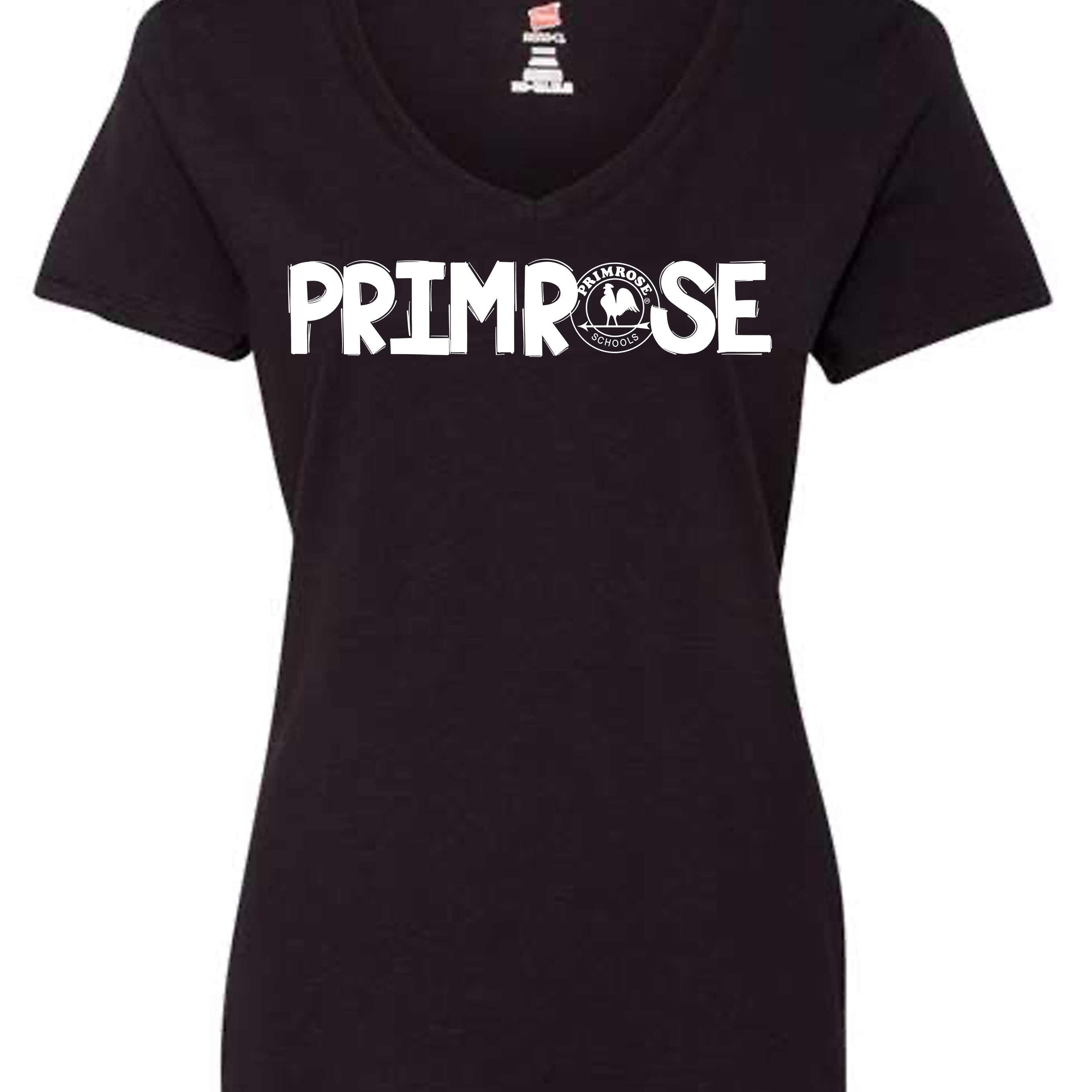 Womens Primrose Doodle V-Neck T-Shirt