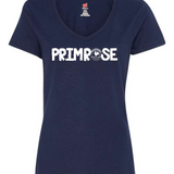 Womens Primrose Doodle V-Neck T-Shirt