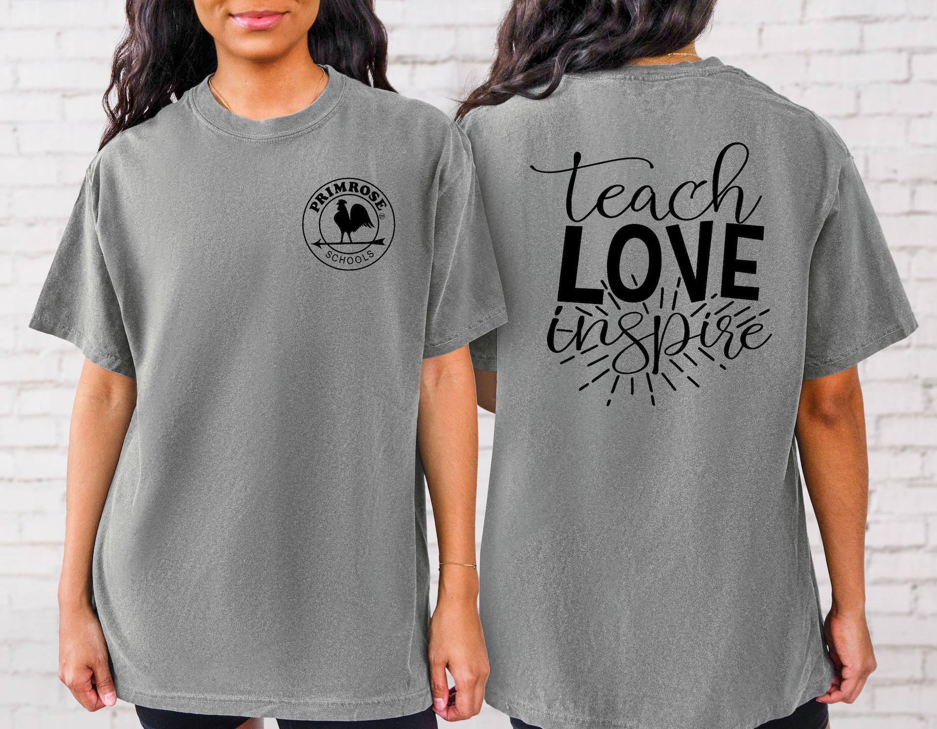 Primrose Teach Love Inspire Gildan Soft Style T-Shirt