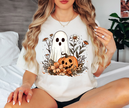 Ghost Pumpkin Comfort Colors T-shirt