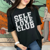 Self Love Club Distressed Bella Canvas T-shirt
