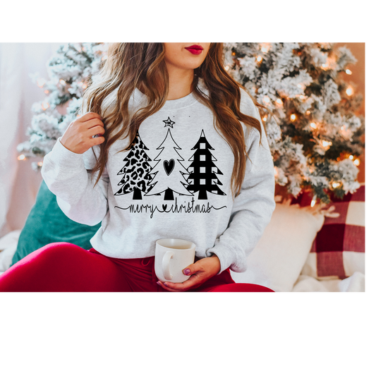 Merry Christmas Buffalo Plaid  Heavy Blend Sweatshirt