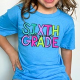 Neon Doodle Back To School Kids T-Shirt