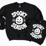 Spooky Season Oversized Printed Sweatshirt