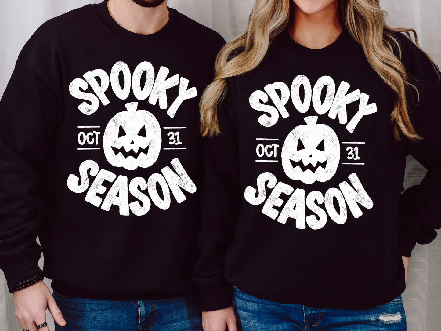 Spooky Season Oversized Printed Sweatshirt