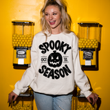 Spooky Season Oversized Printed Sweatshirt