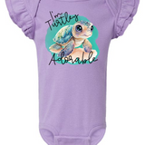 Turtley Adorable Flutter Sleeve Onesie