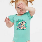 Turtley Adorable Flutter Sleeve Onesie