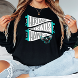 Heritage Trails Hawks Pennant Adult Long Sleeve TShirt
